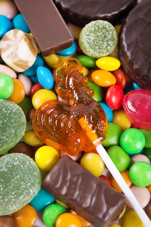 35333363 - colorful sweet candies background